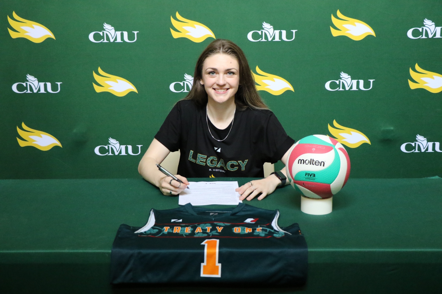 Haley Makes a Return to CCAA Volleyball with Blazers