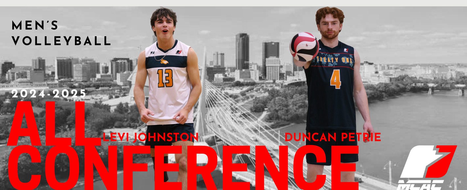 Johnston & Petrie of Blazers MVB Named to MCAC All-Conference Team