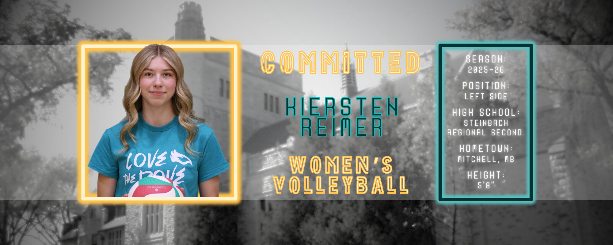 Women's Volleyball Continue to Load Up with Left Side Reimer