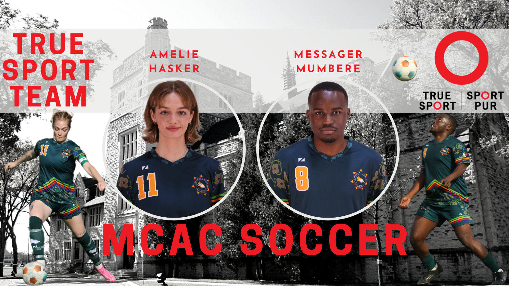 Hasker & Mumbere Named to the 2024-25 MCAC True Sport Team