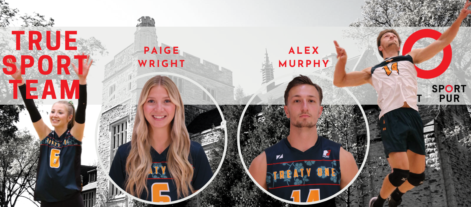 Paige Wright of Blazers WVB and Alex Murphy of Blazers MVB Named to 2024-25 True Sport Team